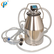 Load image into Gallery viewer, 25L Stainless Steel 201 Material Milking Bucket Group for Cow Milking Machine Parts